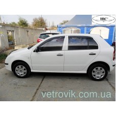 Дефлектори вікон Skoda Fabia 1999-2007 HIC — накладні Дефлектори вікон Skoda Fabia 1999-2007 HIC — накладні