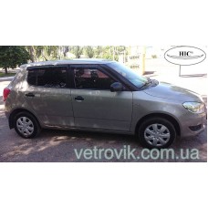 Дефлектори вікон Skoda Fabia 2007-2014 HIC — накладні