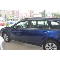Дефлектори вікон Subaru Lehasy/Autbek 2009-2015 HIC — з хромованою смугою Дефлектори вікон Subaru Lehasy/Autbek 2009-2015 HIC — з хромованою смугою