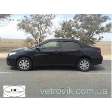 Дефлектори вікон Toyota Korolla 2007-2013 HIC — накладні