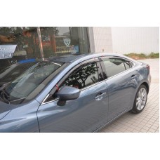 Дефлектори вікон Mazda 6 2013+ HIC — накладні
