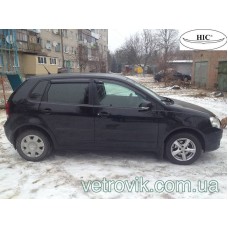 Дефлектори вікон Volkswagen Polo 2005-2009 HIC — накладні Дефлектори вікон Volkswagen Polo 2005-2009 HIC — накладні