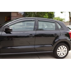 Дефлектори вікон Volkswagen Polo 2010+ HIC — накладні