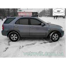 Дефлектори вікон Kia Sorento 2002-2009 HIC — накладні Дефлектори вікон Kia Sorento 2002-2009 HIC — накладні