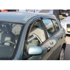 Дефлектори вікон Nissan Almera 2000-2006 HIC — накладні Дефлектори вікон Nissan Almera 2000-2006 HIC — накладні