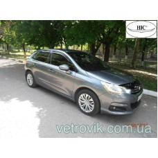 Дефлектори вікон Citroen S4 2010+ HIC — накладні