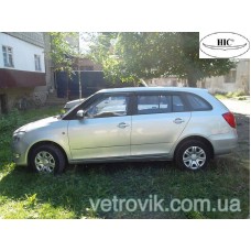 Дефлектори вікон Skoda Fabia 2007-2014 Kobmy HIC — накладні