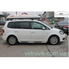 Дефлектори вікон Volkswagen Touran 2010-2015 HIC — накладні Дефлектори вікон Volkswagen Touran 2010-2015 HIC — накладні