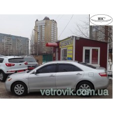 Дефлектори вікон Toyota Kamry V40 2006-2011 HIC — з хромованою смугою Дефлектори вікон Toyota Kamry V40 2006-2011 HIC — з хромованою смугою