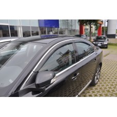 Дефлектори вікон Volvo Es80 2006+ HIC — з хромованою смугою