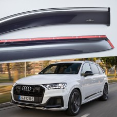Дефлектори вікон Audi Q7 2015+ HIC — з хромованою смугою