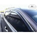 Дефлектори вікон Hyundai Santa Fe 2012-2018 HIC — з хромованою смугою