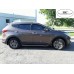 Дефлектори вікон Hyundai Santa Fe 2012-2018 HIC — з хромованою смугою