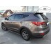 Дефлектори вікон Hyundai Santa Fe 2012-2018 7 Mists HIC — з хромованою смугою