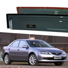 Дефлектори вікон Mazda 6 2002-2007 HIC — накладні