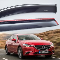 Дефлектори вікон Mazda 6 2012+ HIC — з хромованою смугою