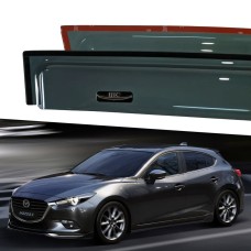 Дефлектори вікон Mazda 3 2013-2019 HIC — накладні Дефлектори вікон Mazda 3 2013-2019 HIC — накладні