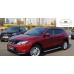 Дефлектори вікон Nissan Qashqai 2014-2020 HIC — з хромованою смугою