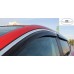 Дефлектори вікон Nissan Qashqai 2014-2020 HIC — з хромованою смугою