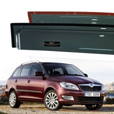 Дефлектори вікон Skoda Fabia 2007-2014 HIC — накладні