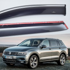 Дефлектори вікон Volkswagen Tiguan 2016+ AllSpace HIC — з хромованою смугою Дефлектори вікон Volkswagen Tiguan 2016+ AllSpace HIC — з хромованою смугою
